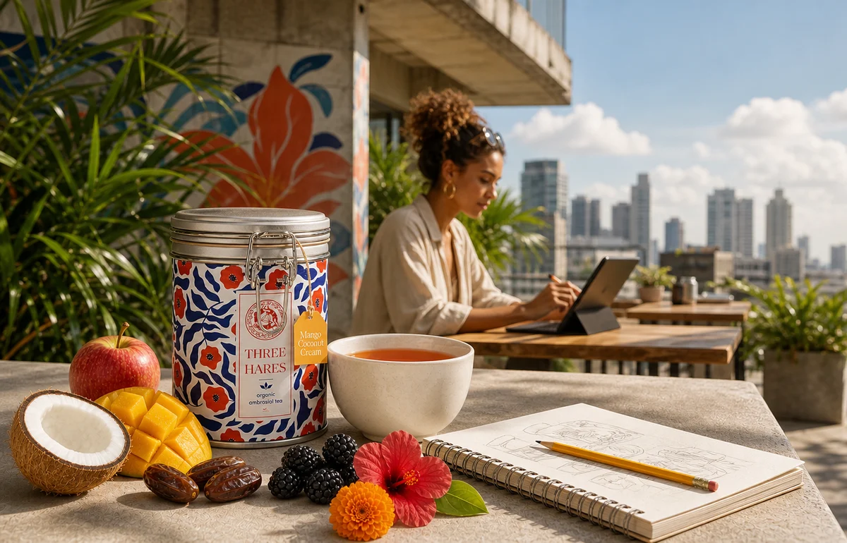 Mango Coconut Cream tea atmosphere